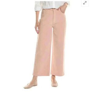DL-1961 Hepburn Wide Leg 27” Corduroy Pant Pink Preppy Collegiate
